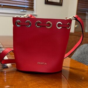 Furla Scarlet Red Shoulder Bag